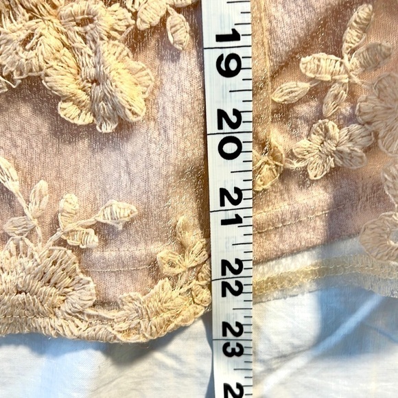 🧡Peach,Gorgeous & Sultry Tatted Lace & Mesh, Victorian-Fashioned Beauty,Size XL - Picture 14 of 16